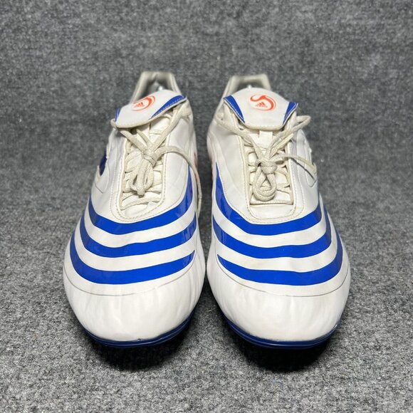 Adidas F10 TRX Soccer Cleats FG Mens 13 White Blue Futbol Vtg 2008 main image 7